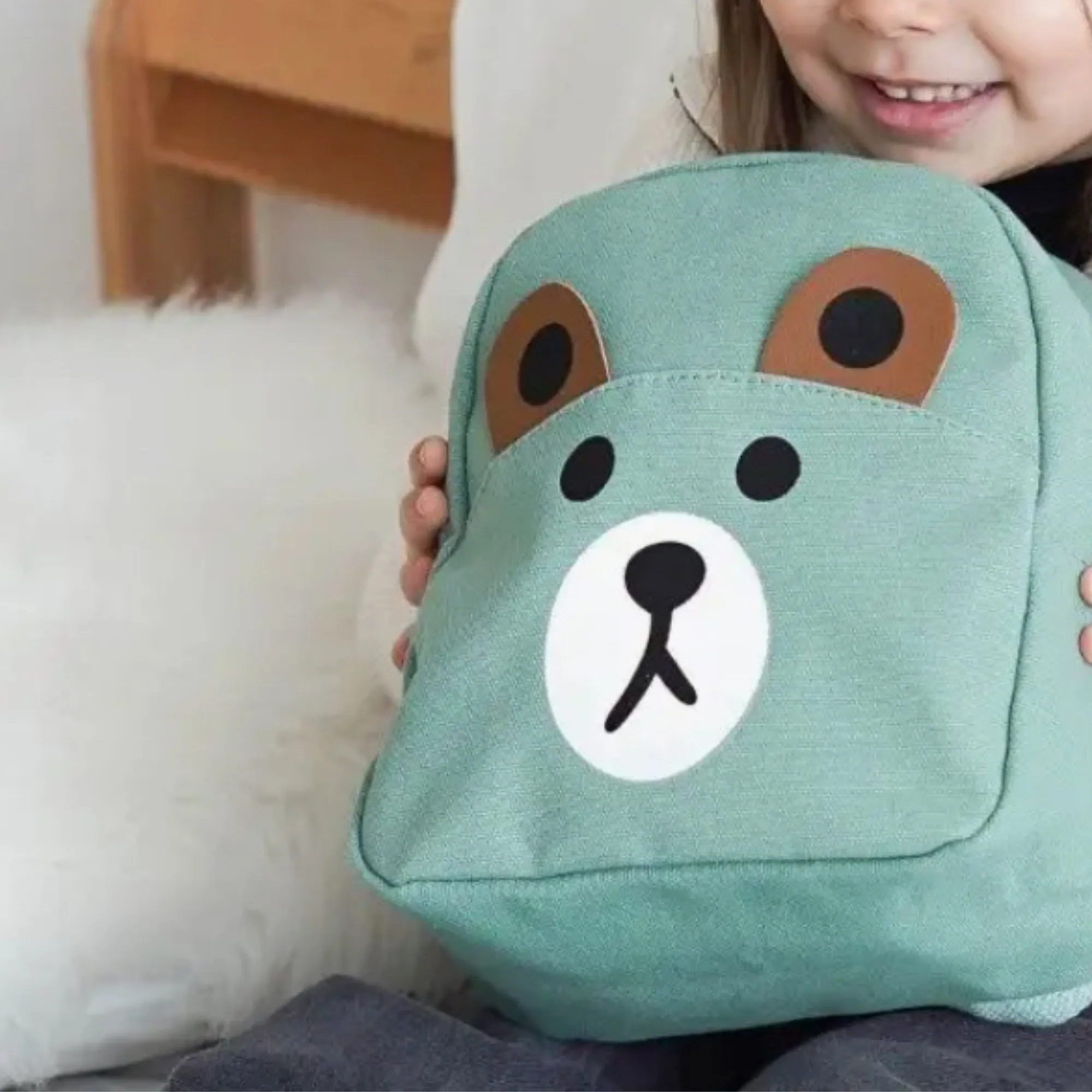 Preschool Children's Teddy Backpack - Green