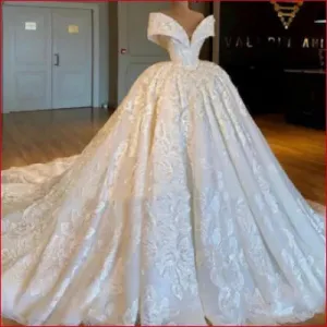 Princess Off Shoulder Wedding Dress bridal gown