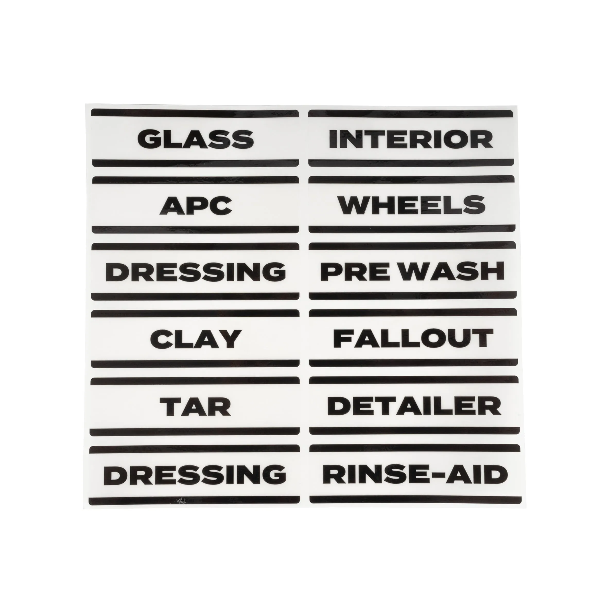 Pro750 Spray Bottle Sticker Sheet