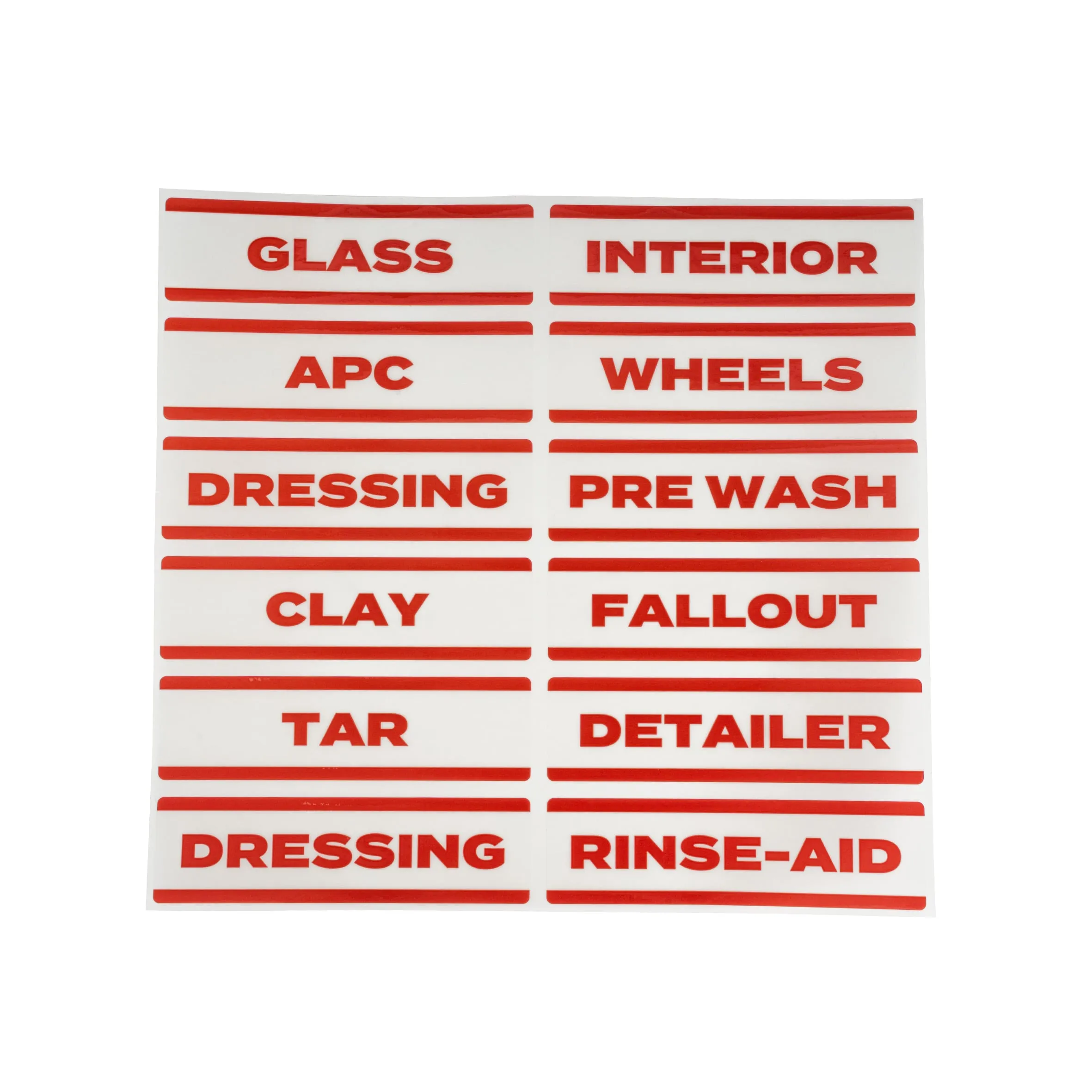 Pro750 Spray Bottle Sticker Sheet