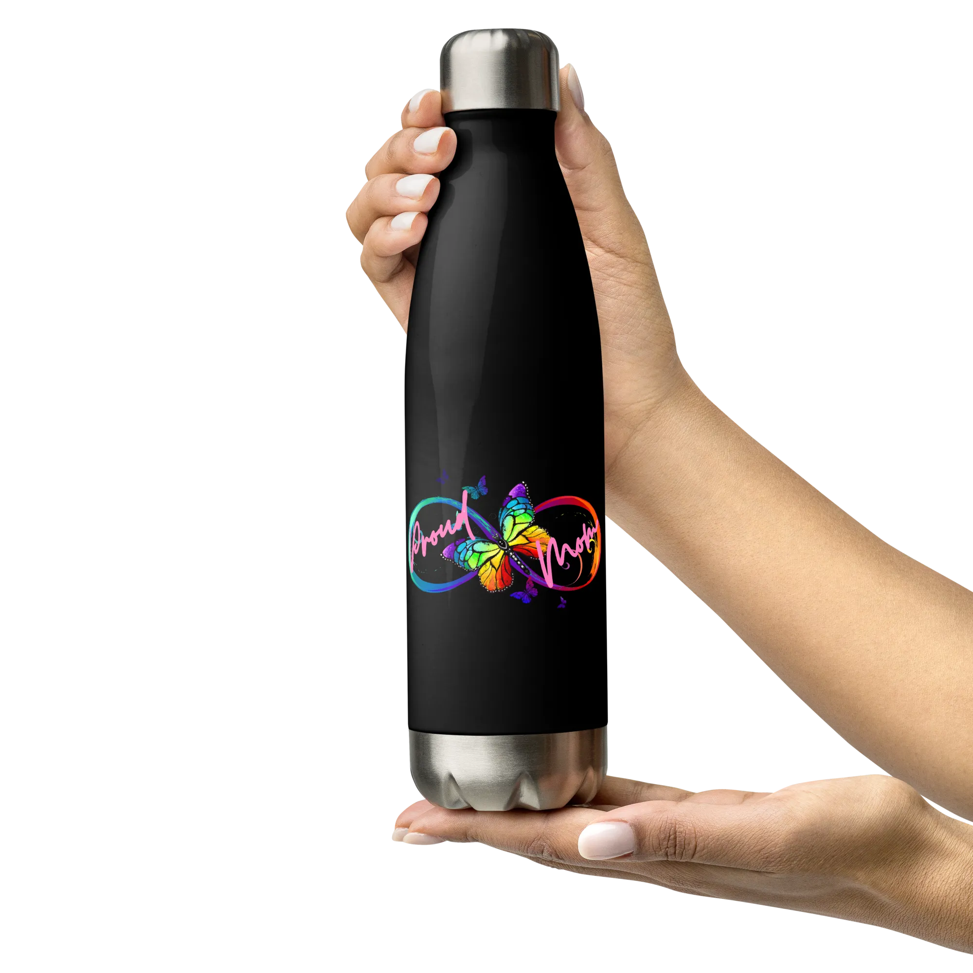 Proud Autism Mom Stainless Steel Water Bottle