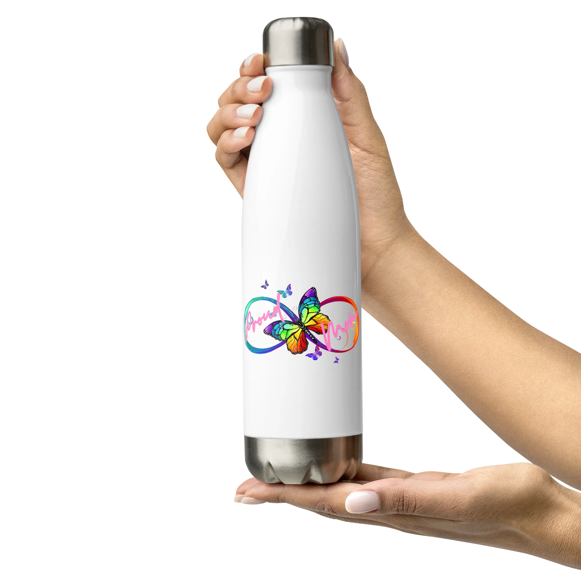 Proud Autism Mom Stainless Steel Water Bottle