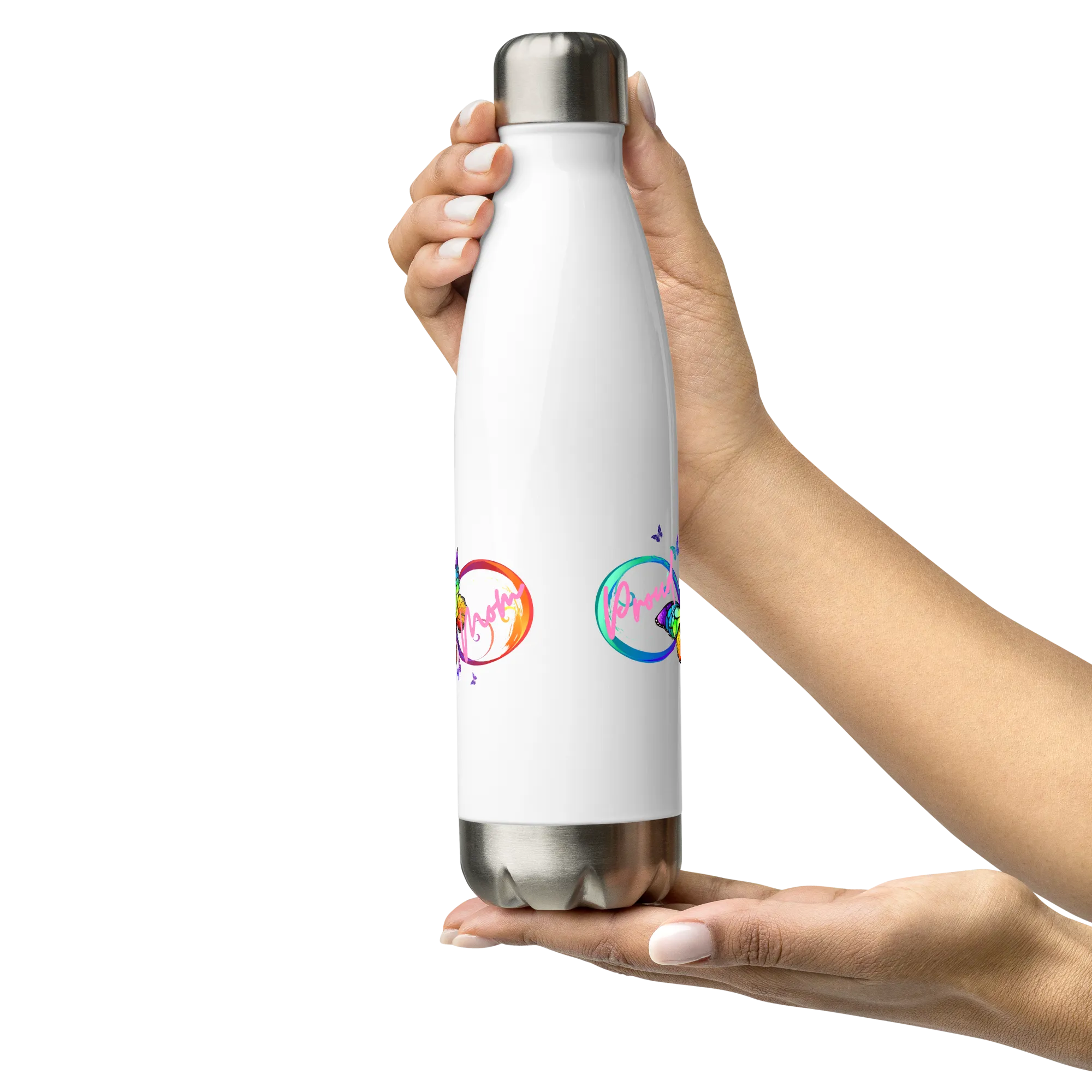 Proud Autism Mom Stainless Steel Water Bottle