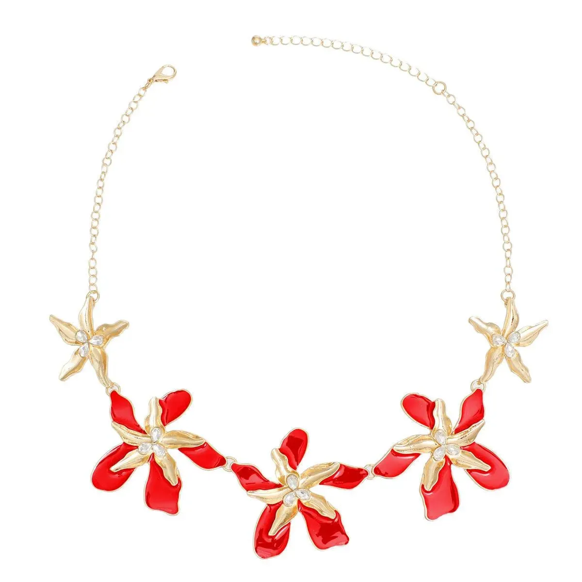 Red Iris Necklace: Stunning Fashion Jewelry