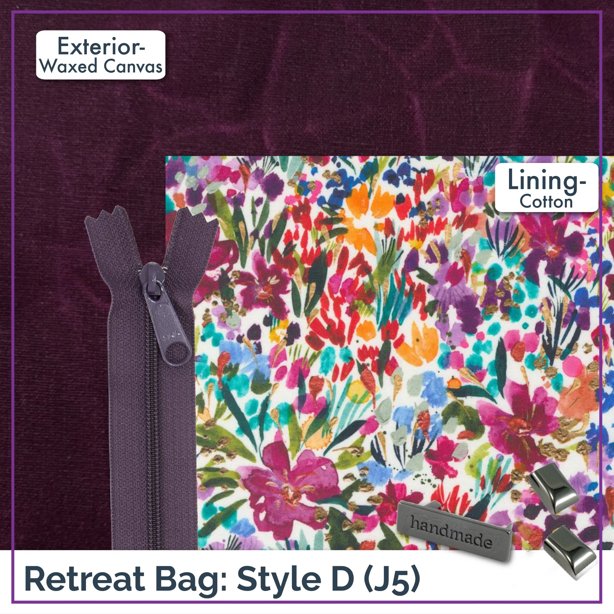 Retreat Bag Kit - SMALL - WAXED CANVAS!