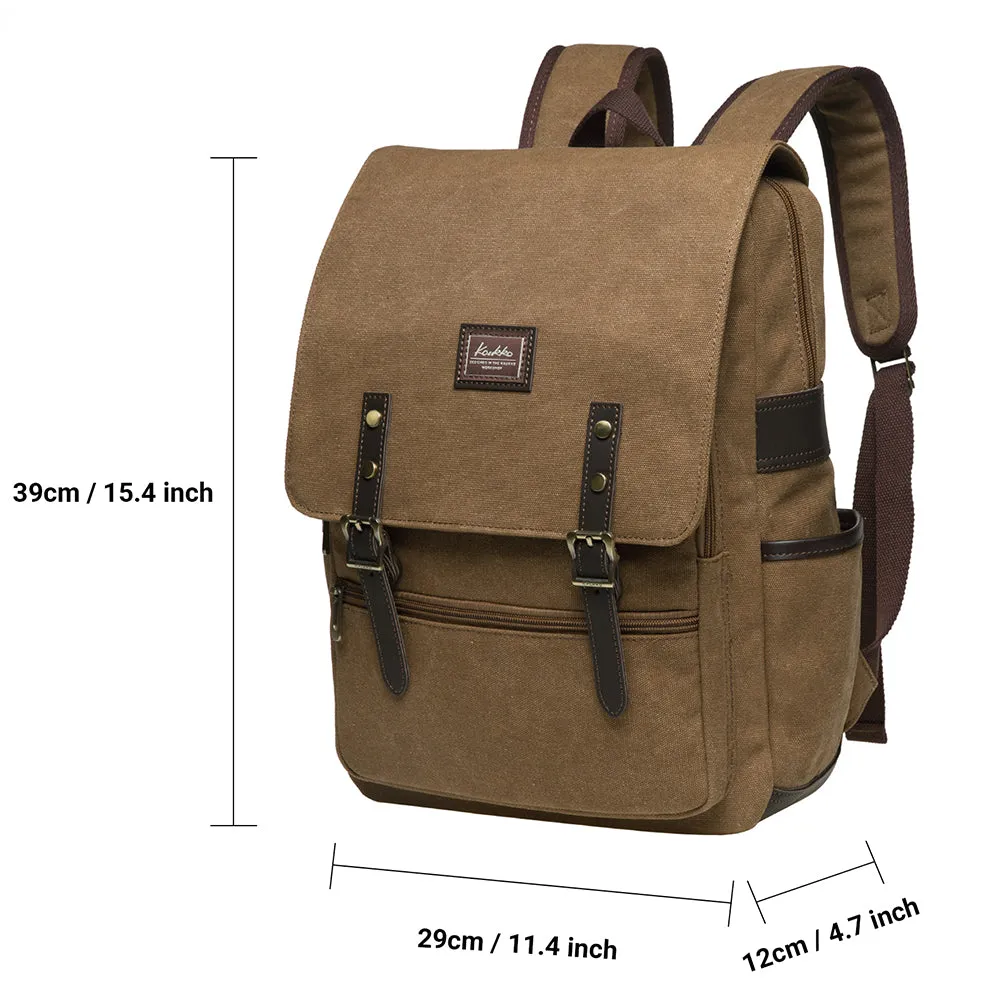 Retro Large Capacity Rucksack Multipurpose Outdoor Travel Backpack Laptop Backpack