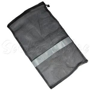 Scuba Choice Dive Drawstring Gray Mesh Bag  for Wetsuit or Gear 31" x 18"