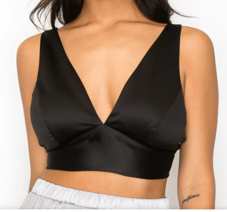 Smock Satin Bra