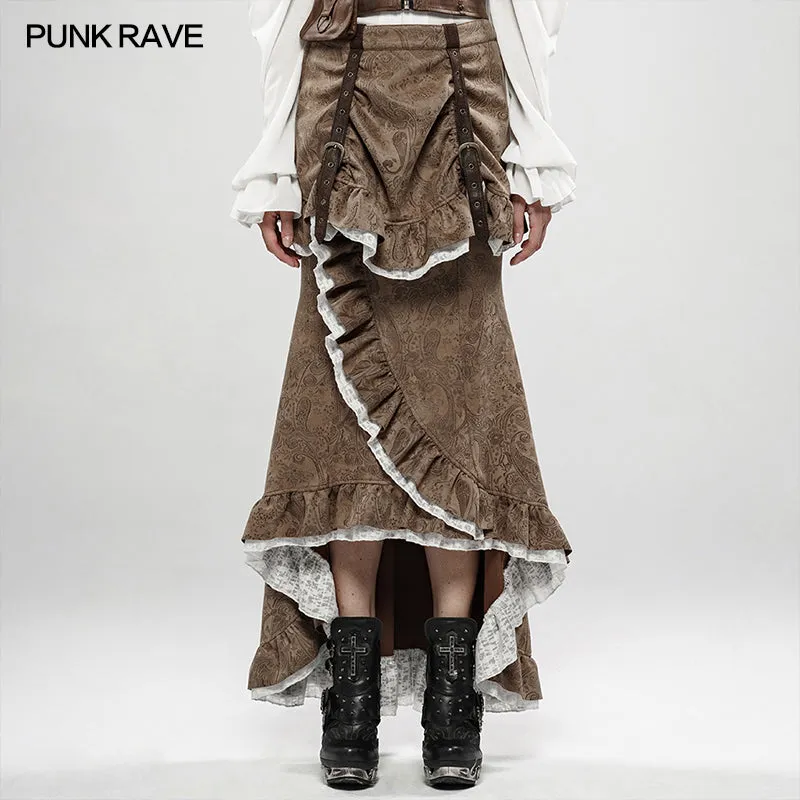 Steampunk Gorgeous Noble Fishtail Skirt