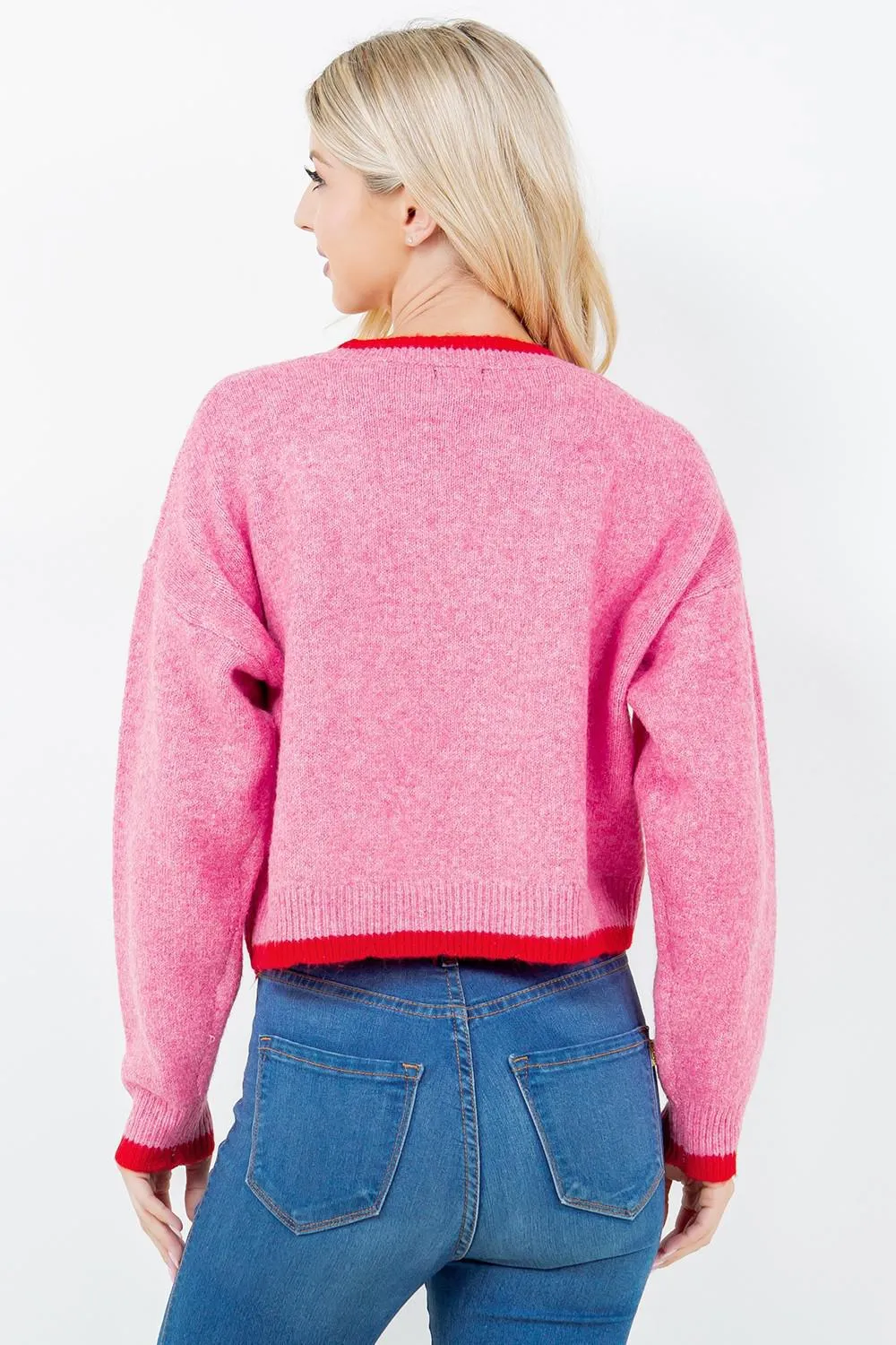 Strawberry Print Sweater