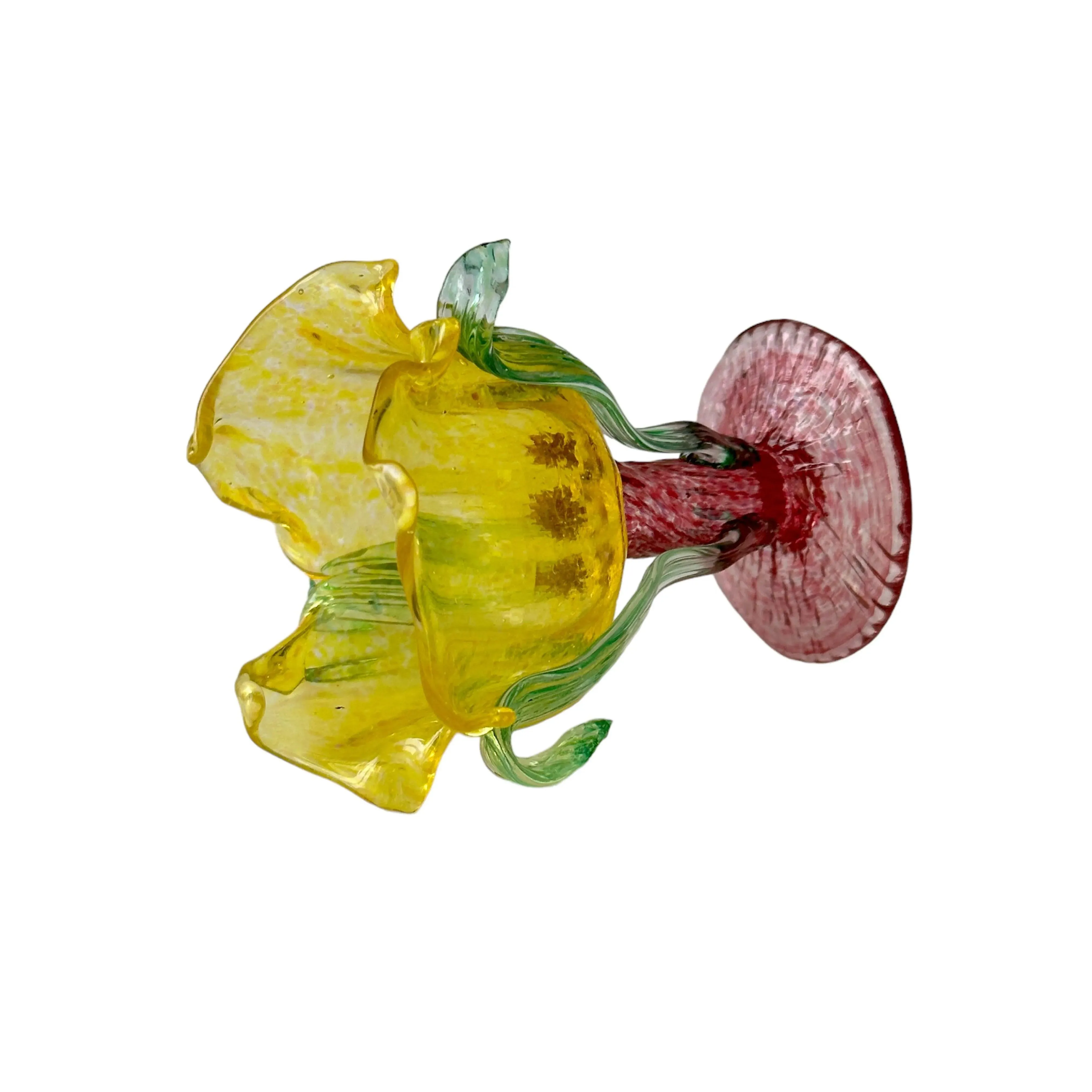 Stunning Blown Glass Art Vintage Flower Sculpture - Shop Now!