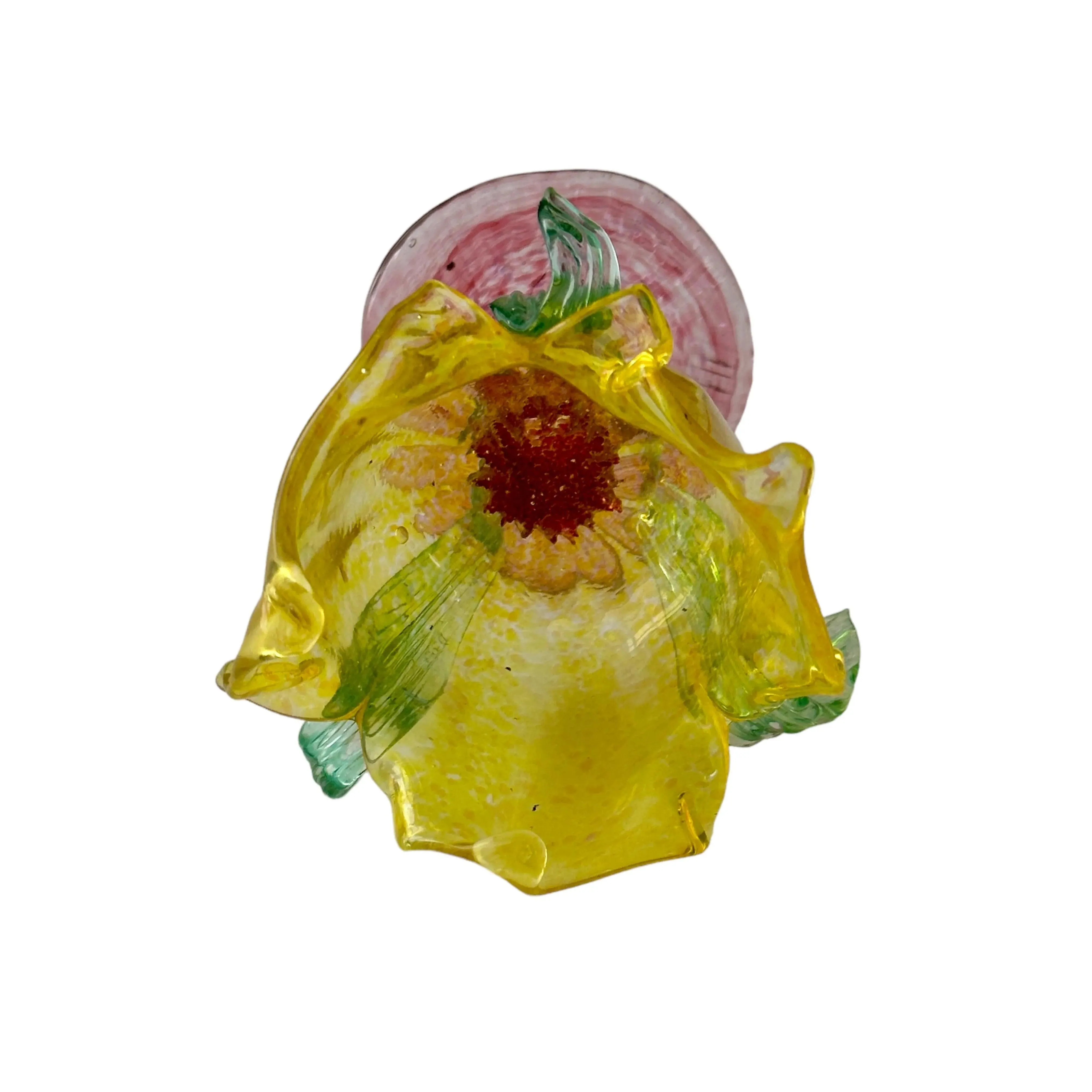 Stunning Blown Glass Art Vintage Flower Sculpture - Shop Now!