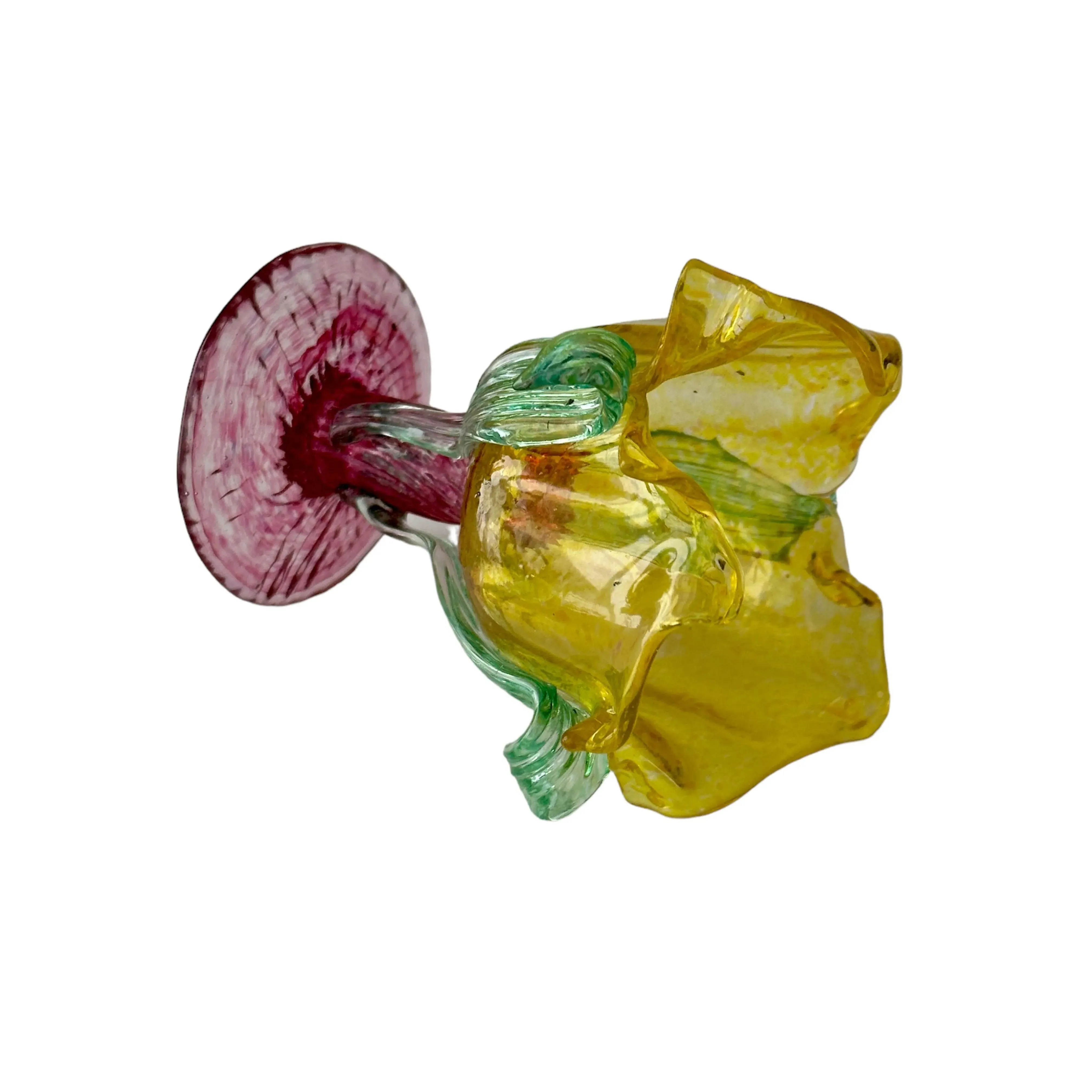 Stunning Blown Glass Art Vintage Flower Sculpture - Shop Now!