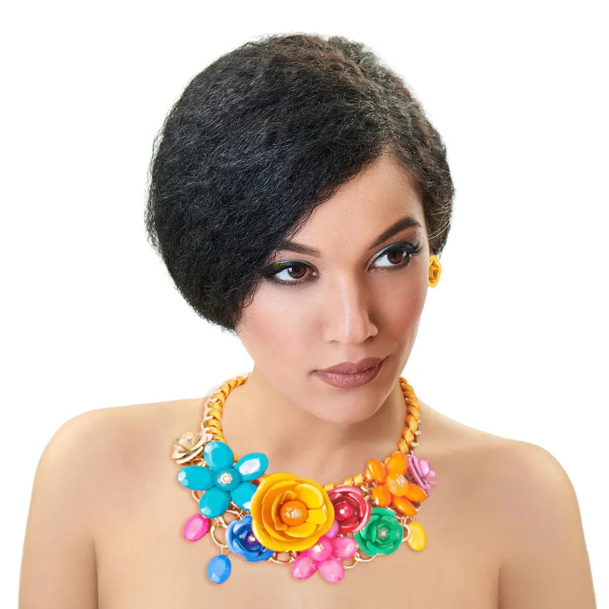 Stunning Floral Frenzy Necklace Set - Get It Now!