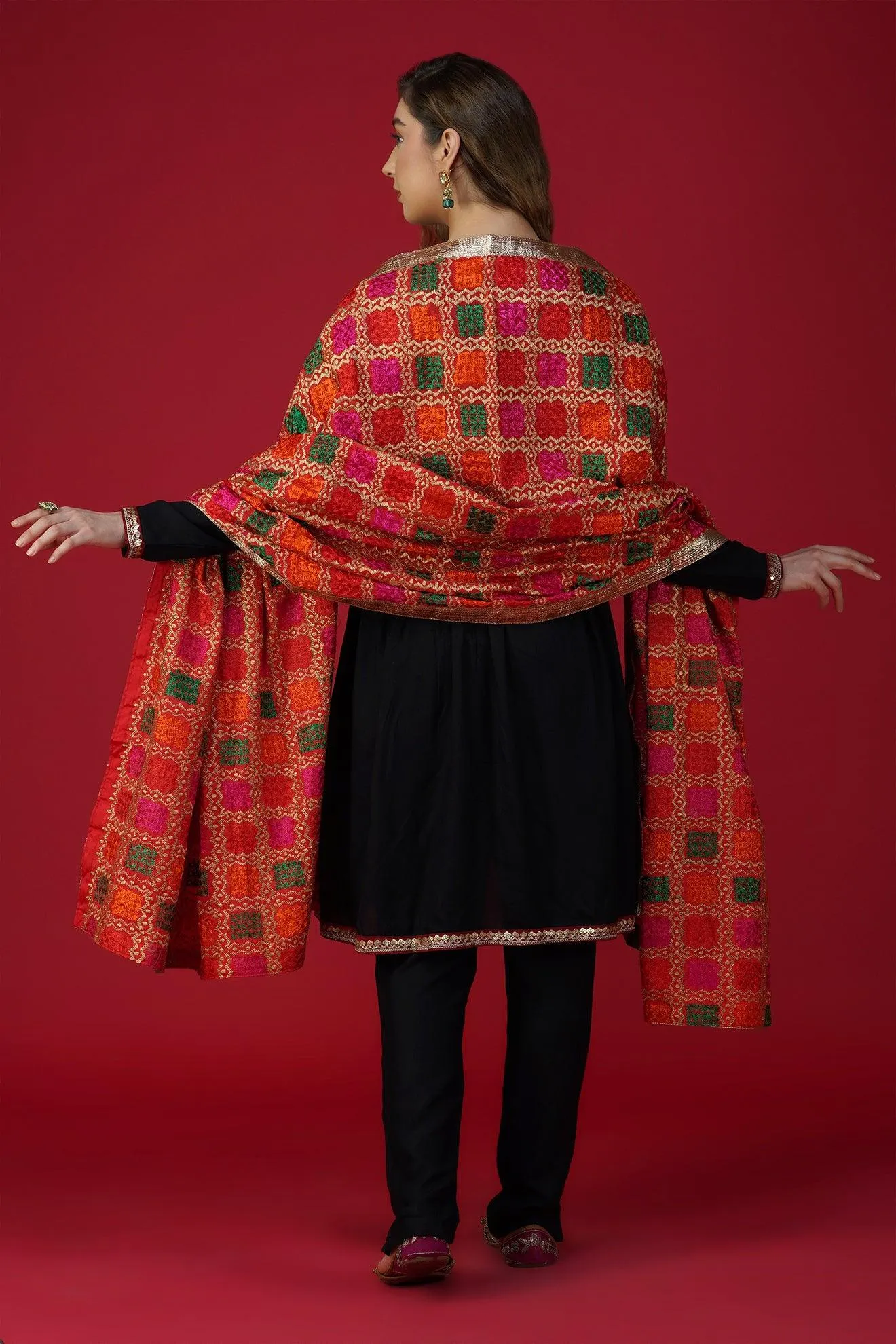 Stunning Handloom Phulkari Dupatta DP-05