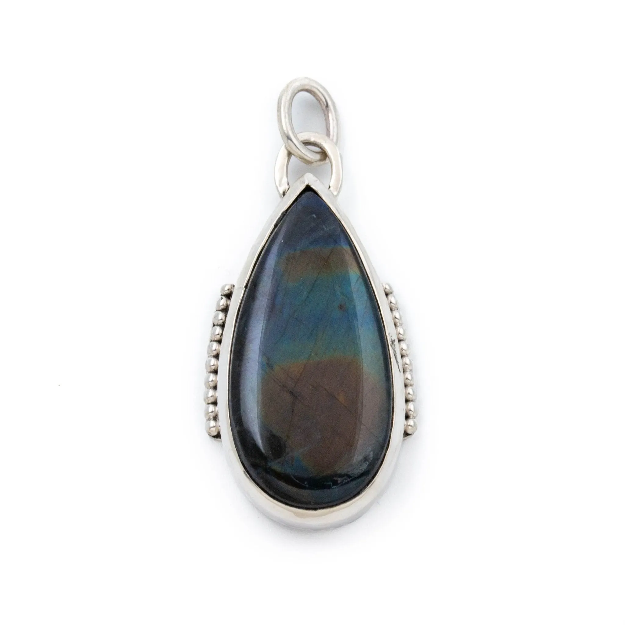 Stunning Labradorite Teardrop Pendant