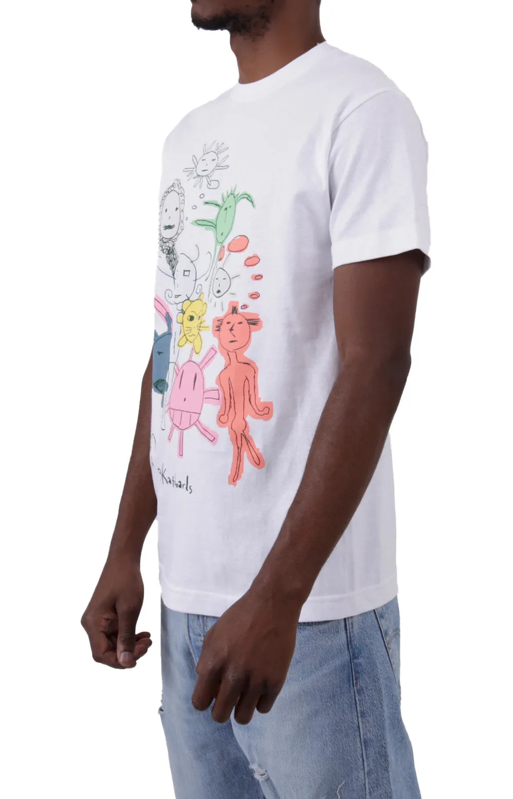 Stunning White Cotton Tee - Frog Skateboards