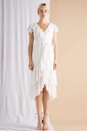 Swiss Flutter Midi Dress