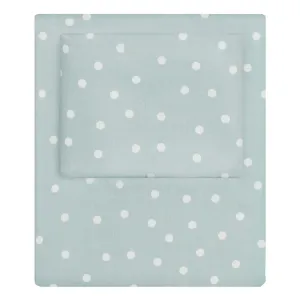 The Porcelain Green Polka Dots Sheet Set