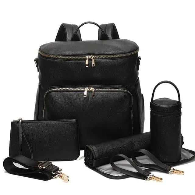 The Sawyer Diaper Bag Backpack - Vegan Leather