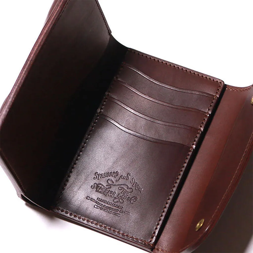 The Superior Labor Outside Pocket Leather Middle Wallet