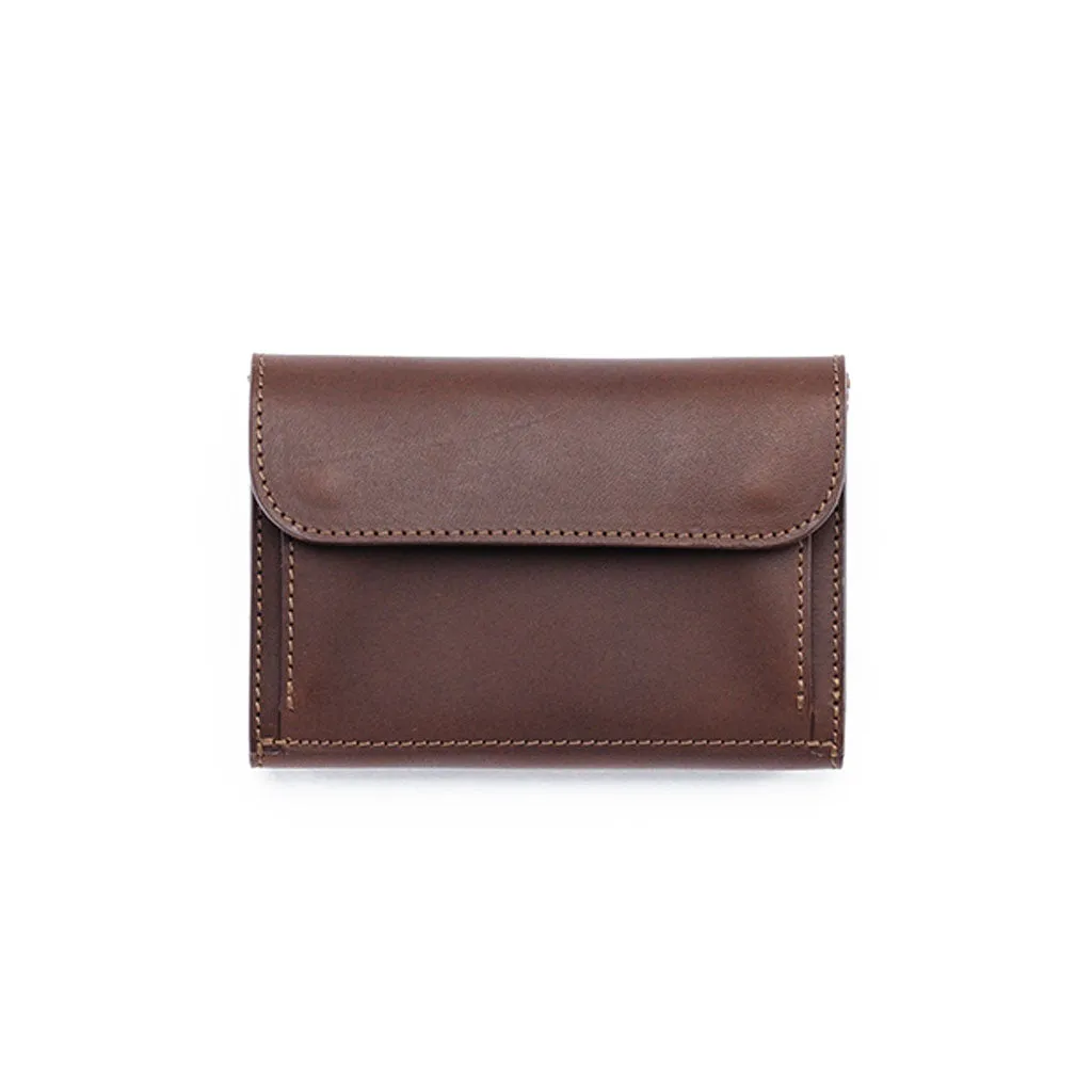 The Superior Labor Outside Pocket Leather Middle Wallet