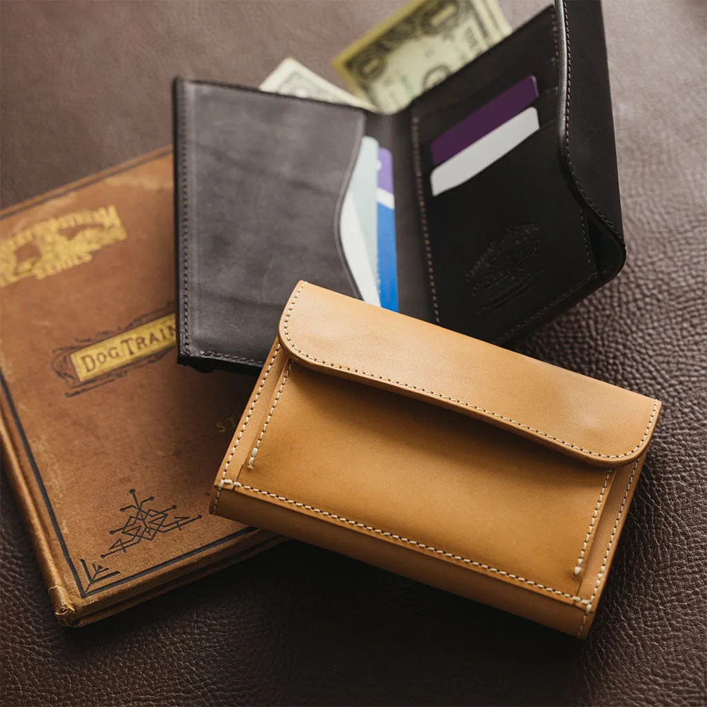 The Superior Labor Outside Pocket Leather Middle Wallet