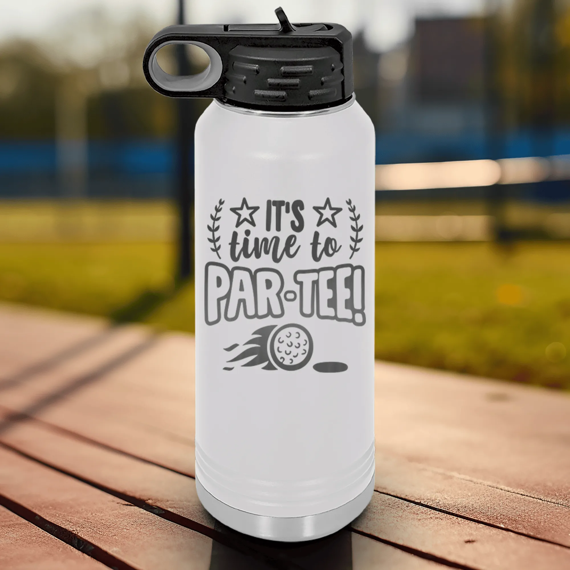 Time To Par Tee Water Bottle