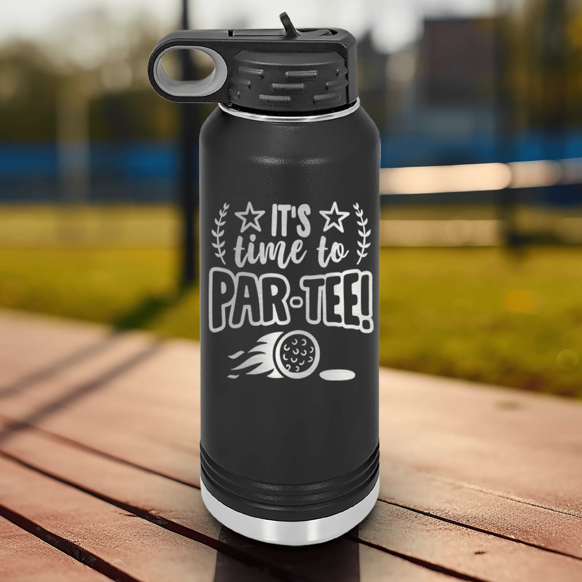 Time To Par Tee Water Bottle