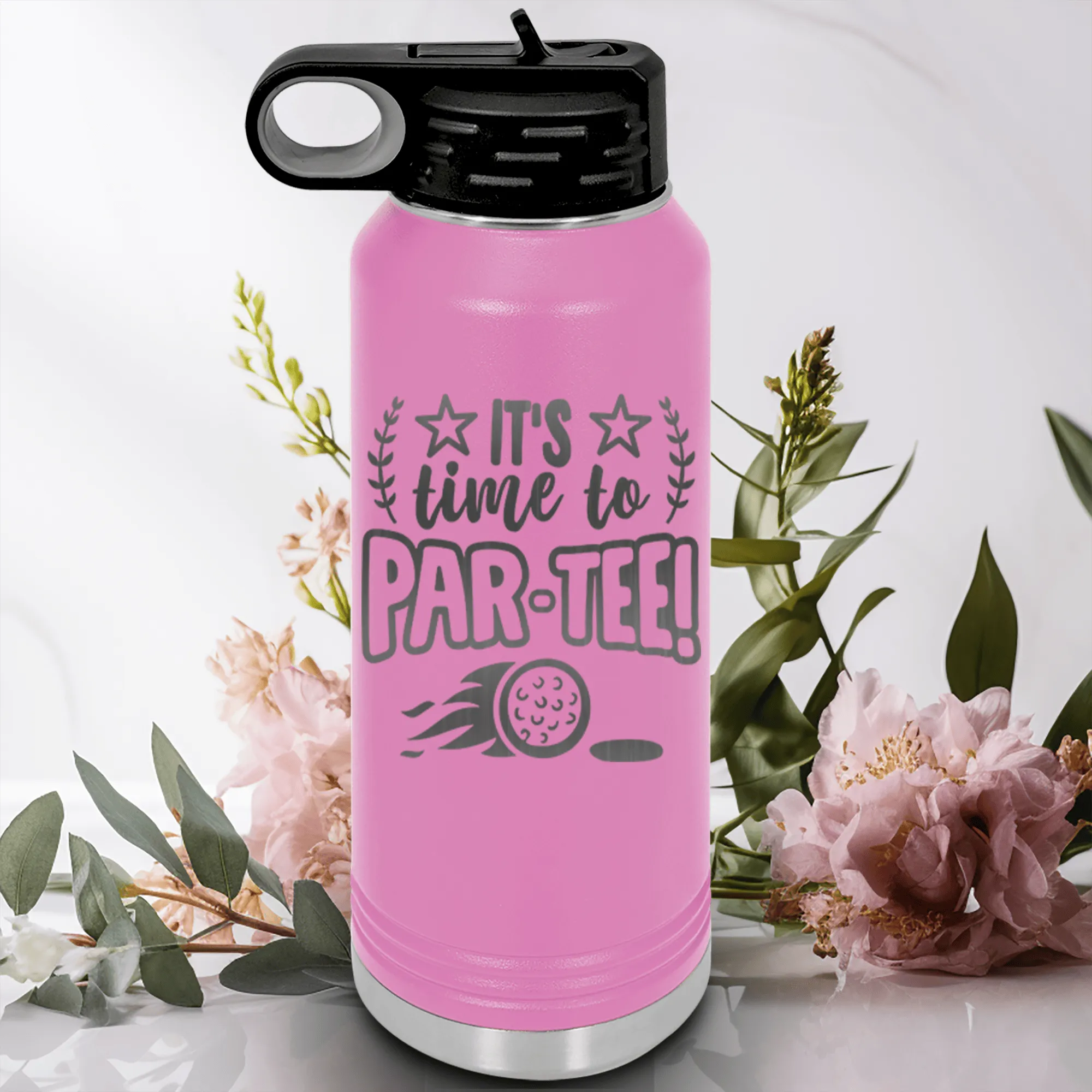 Time To Par Tee Water Bottle