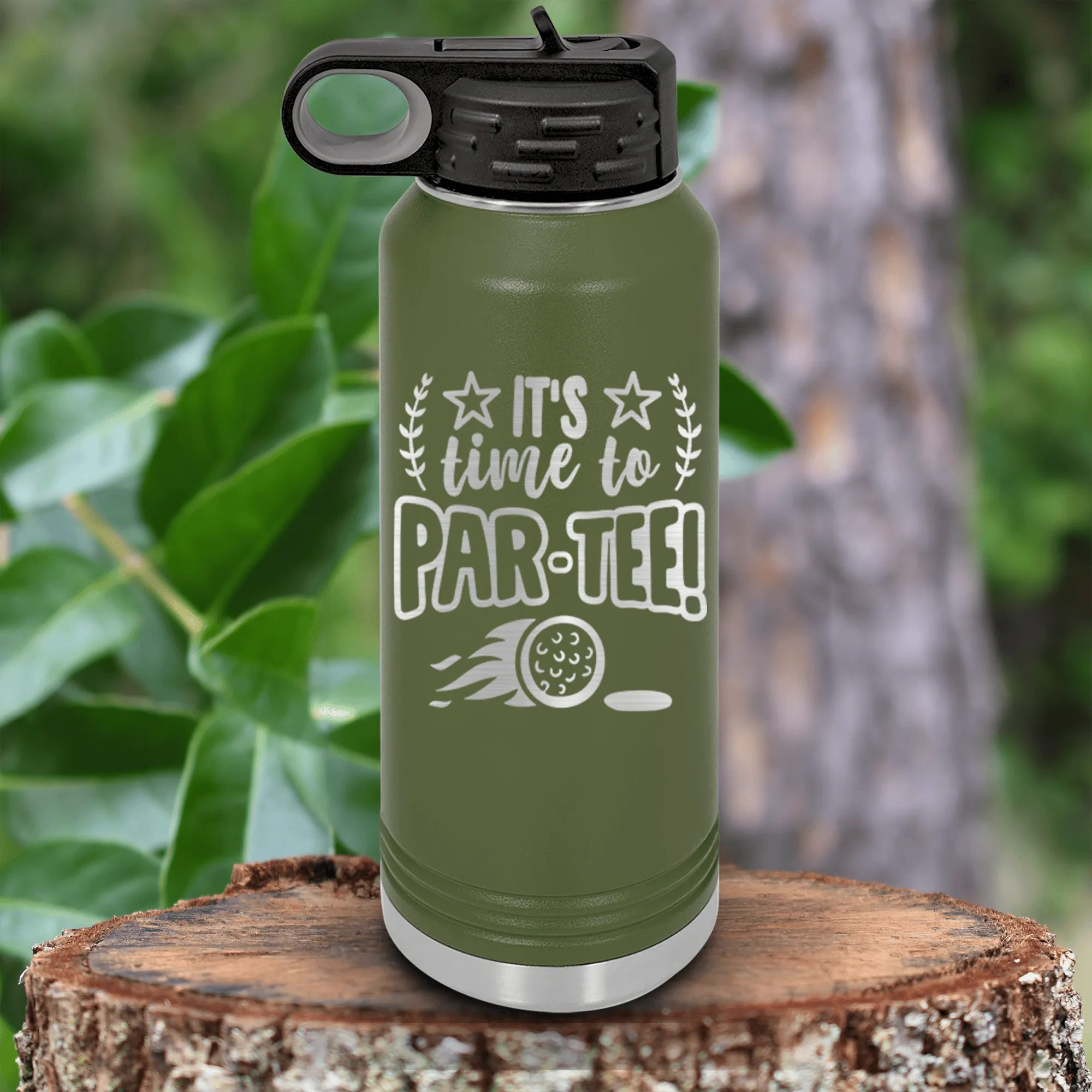 Time To Par Tee Water Bottle