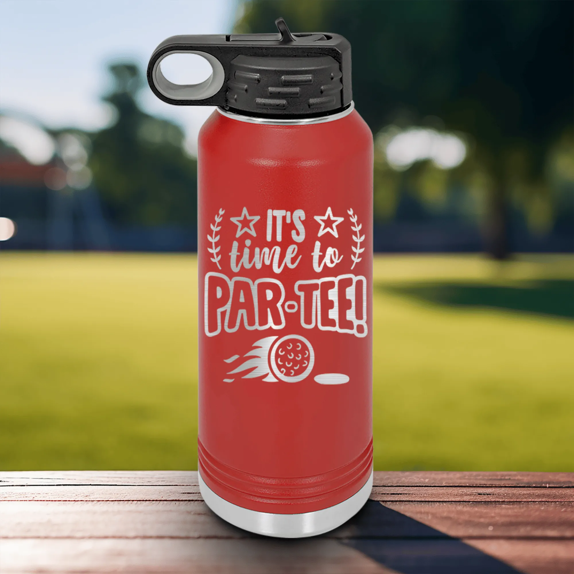 Time To Par Tee Water Bottle