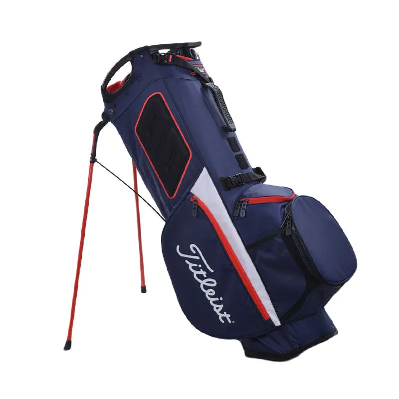 TITLEIST Hybrid 14 Stand Bag (Navy/White/Red)