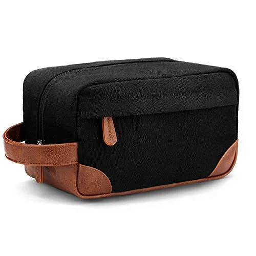 Toiletry Bag Hanging Dopp Kit for Men Water Resistant, Black