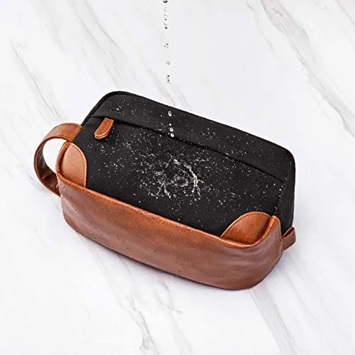 Toiletry Bag Hanging Dopp Kit for Men Water Resistant, Black