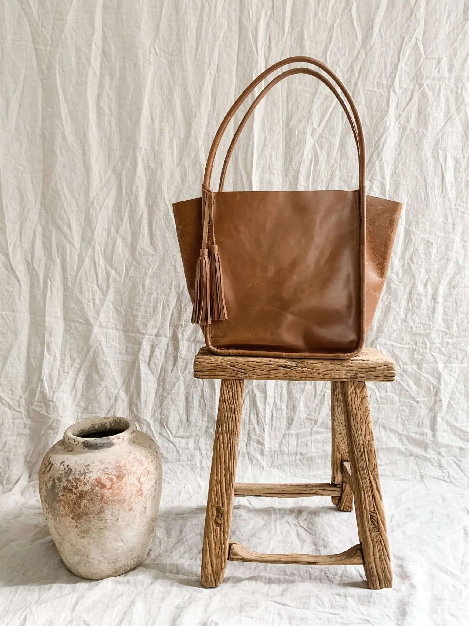 Trapeze Tote Bag Nougat