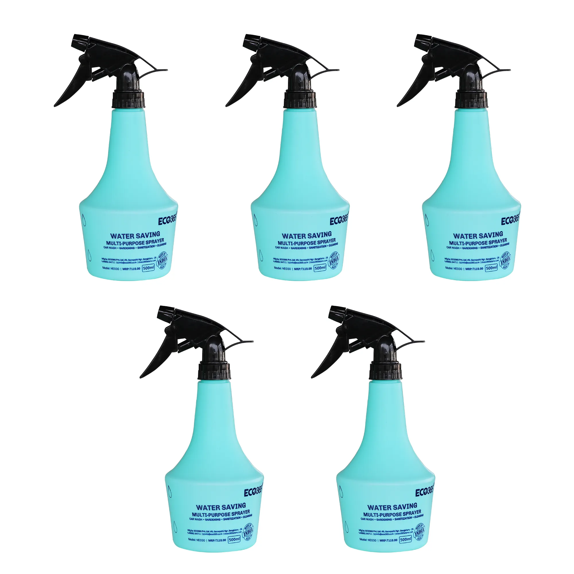 Trigger Sprayers with Mist & Pressure Jet Flow (500ml)