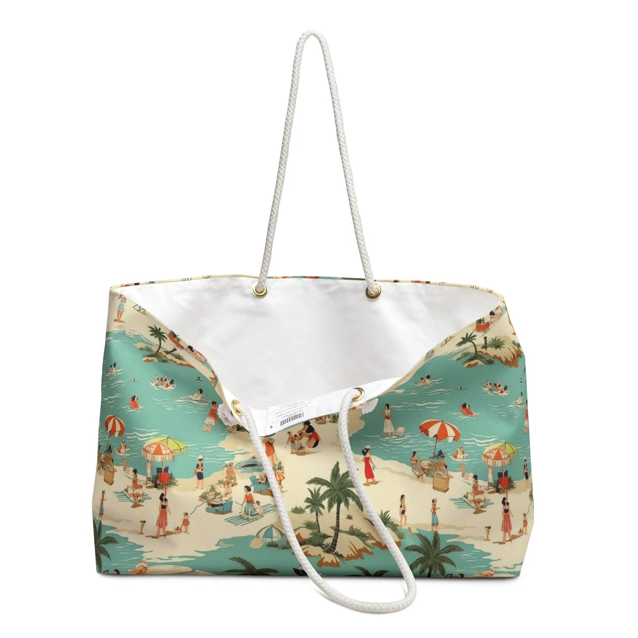 Vintage Design Canvas Weekender Tote Bag