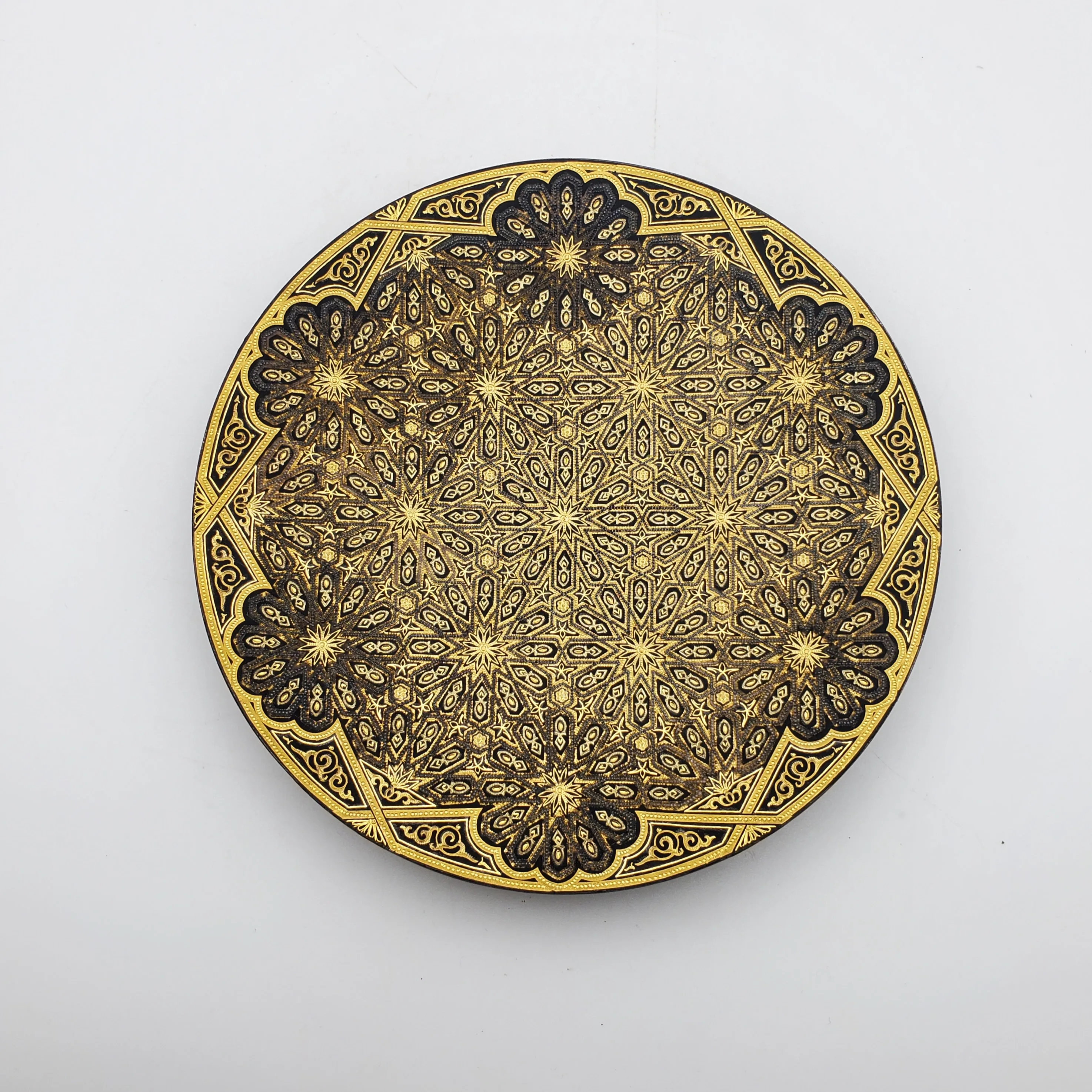 Vintage Metal Stunning Carved Designs Dish