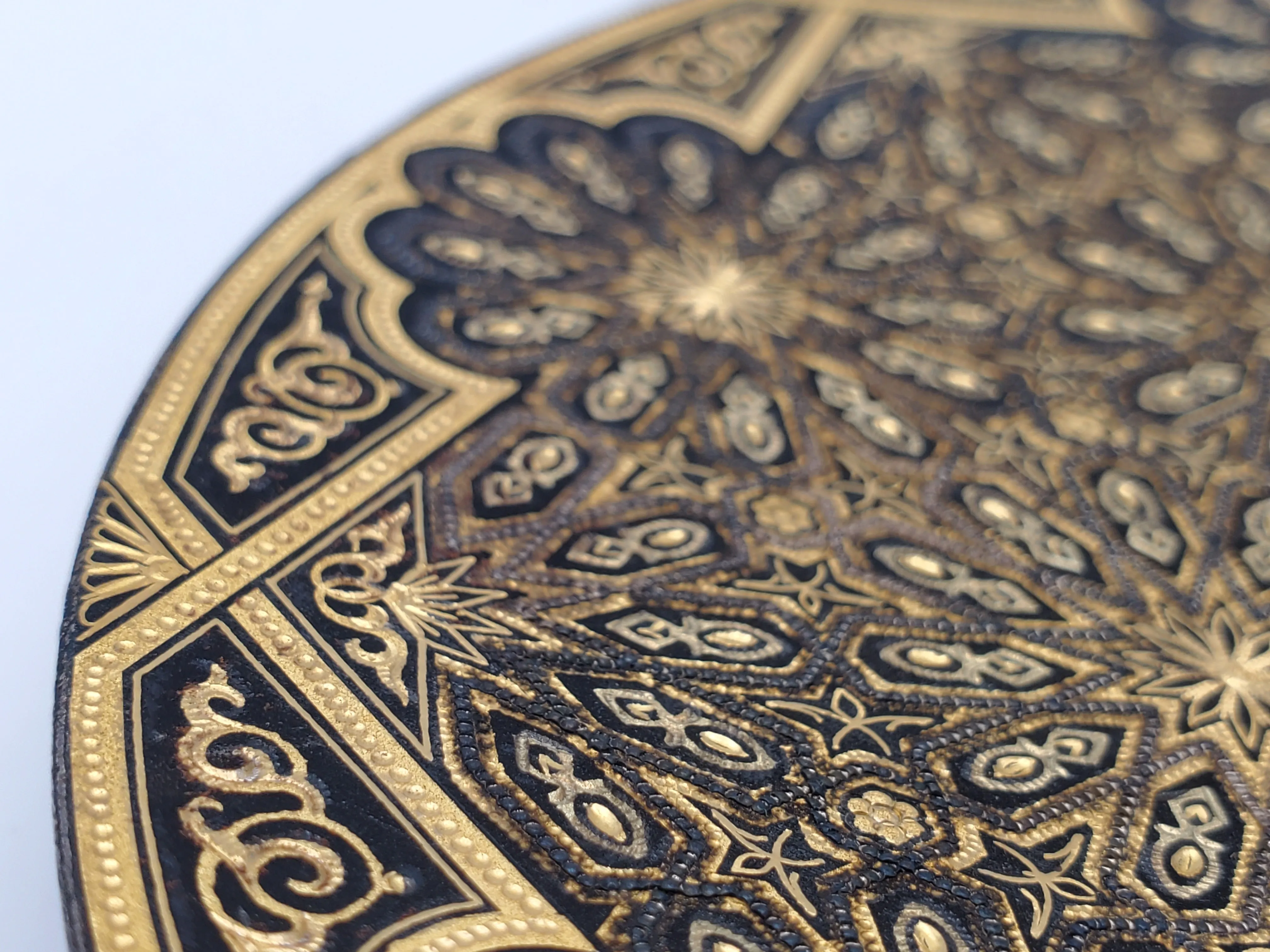 Vintage Metal Stunning Carved Designs Dish