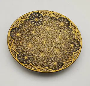 Vintage Metal Stunning Carved Designs Dish