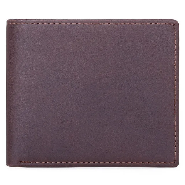 West Louis™ Crazy Cow Leather Wallet