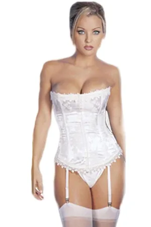 White Stunning Bridal Lace Up Corset