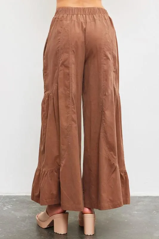 Wide Ruffle Pants