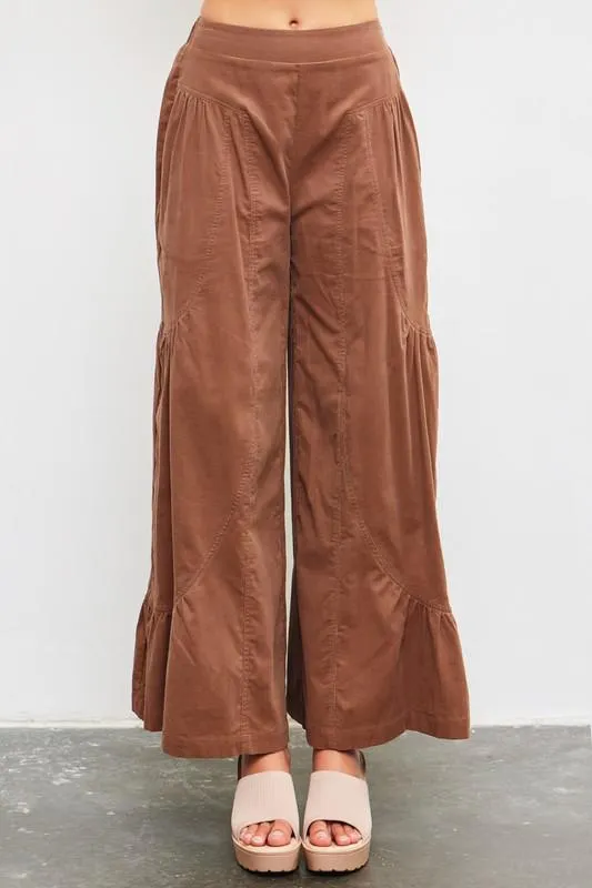 Wide Ruffle Pants