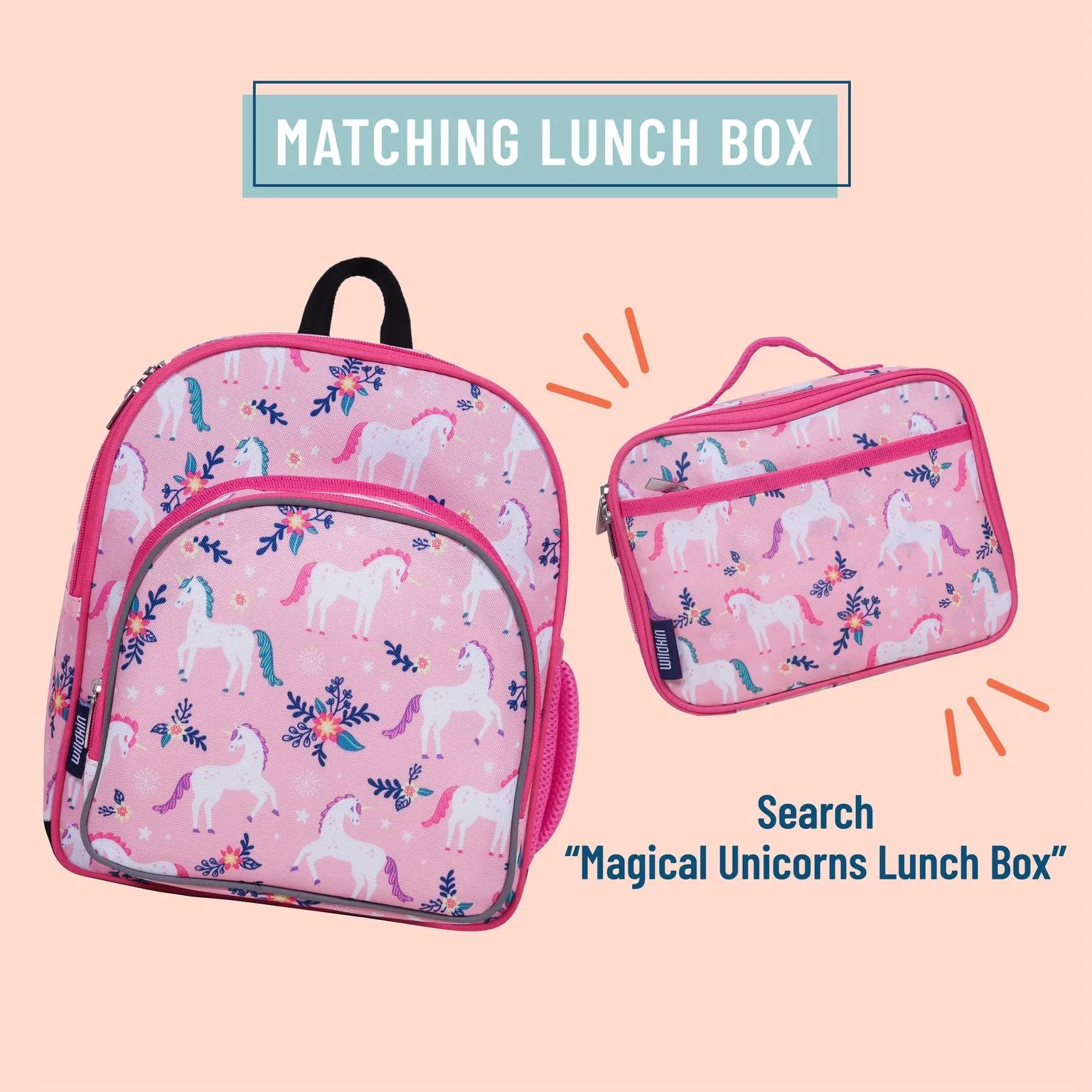 Wildkin Magical Unicorns Pack 'n Snack Backpack