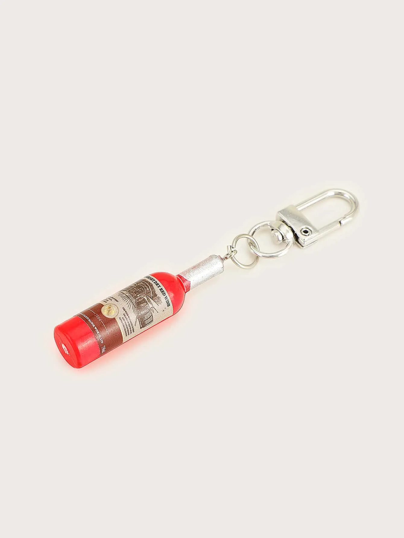 Wine Bottle Design Bag Charm