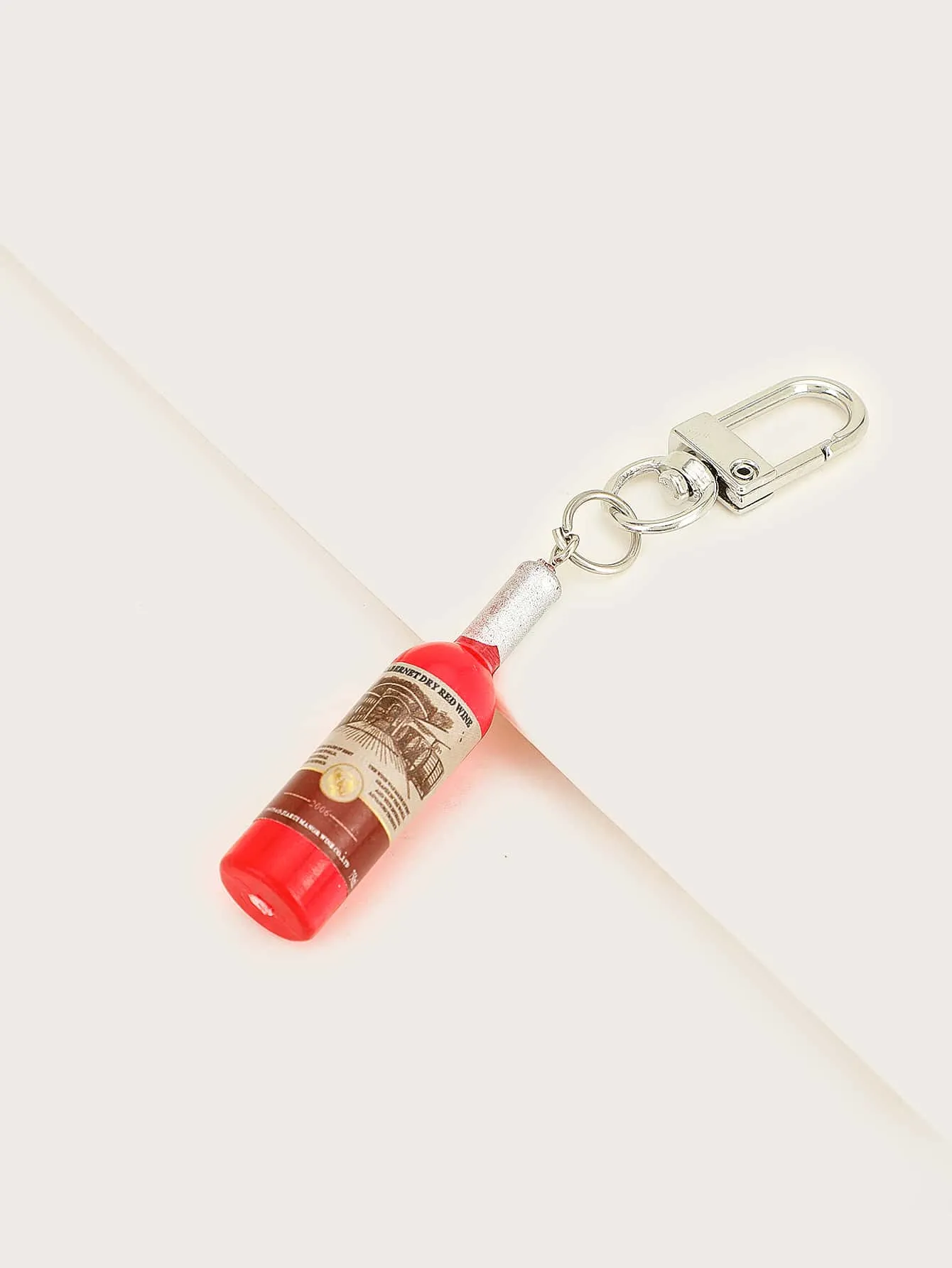 Wine Bottle Design Bag Charm