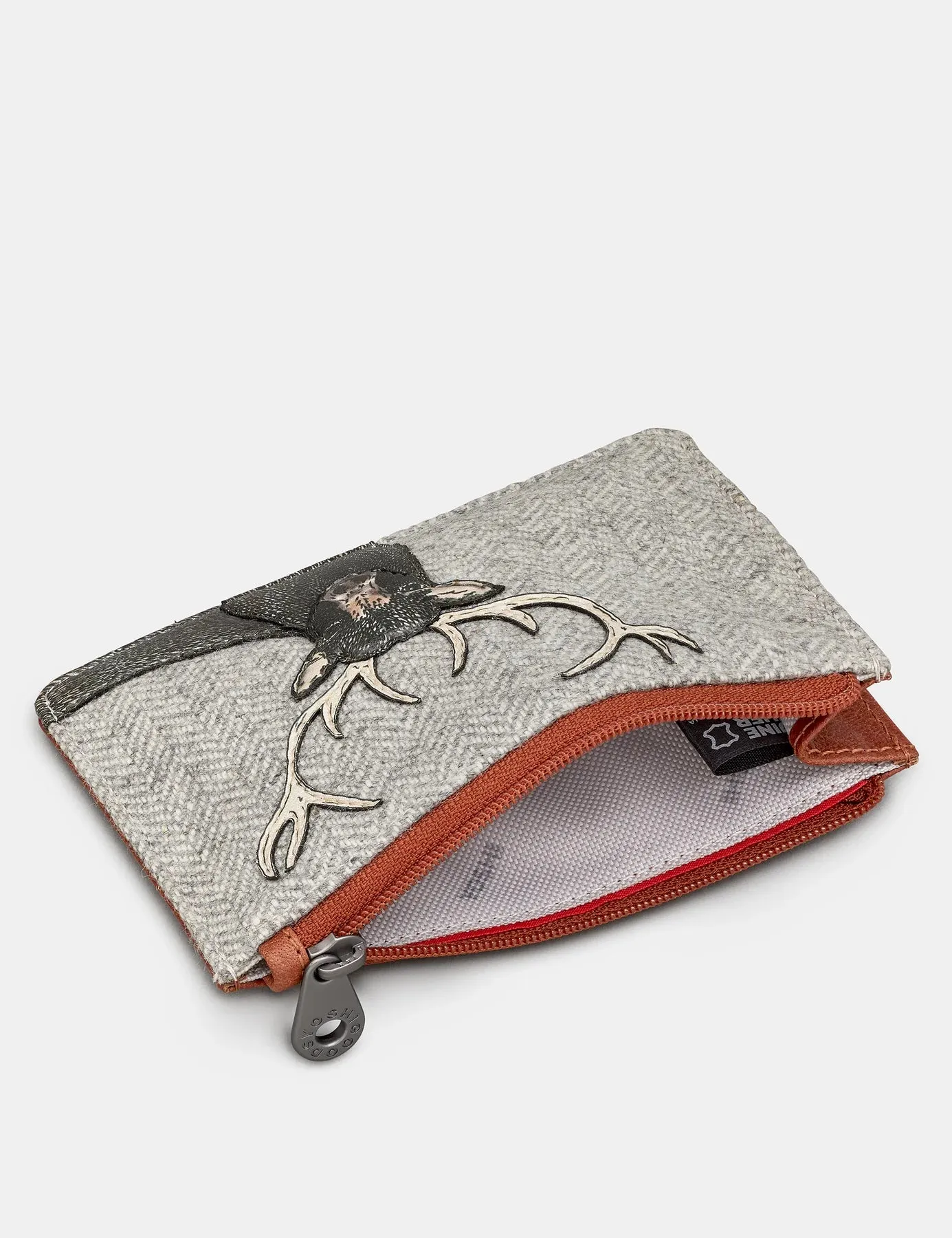 Yoshi Highland stag zip top purse