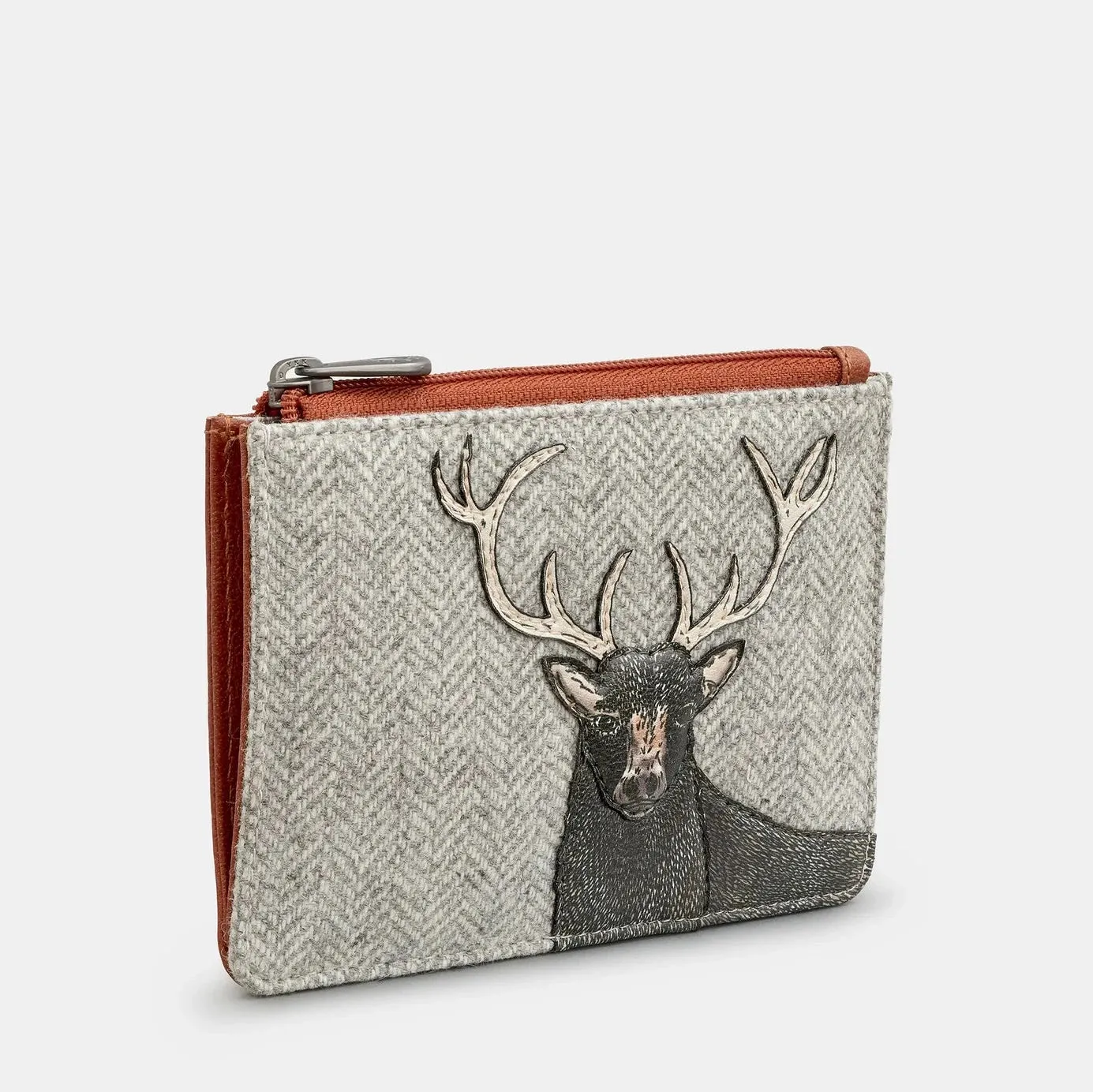 Yoshi Highland stag zip top purse